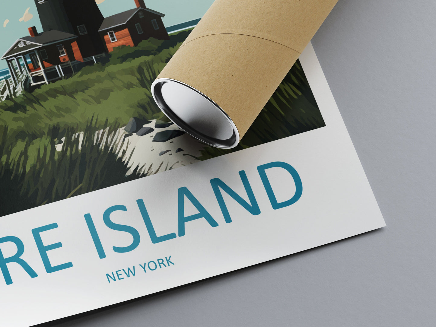 Fire Island Travel Print Wall Art Fire Island Wall Hanging Home Décor Fire Island Gift Art Lovers New York State Art Gift Lover Print