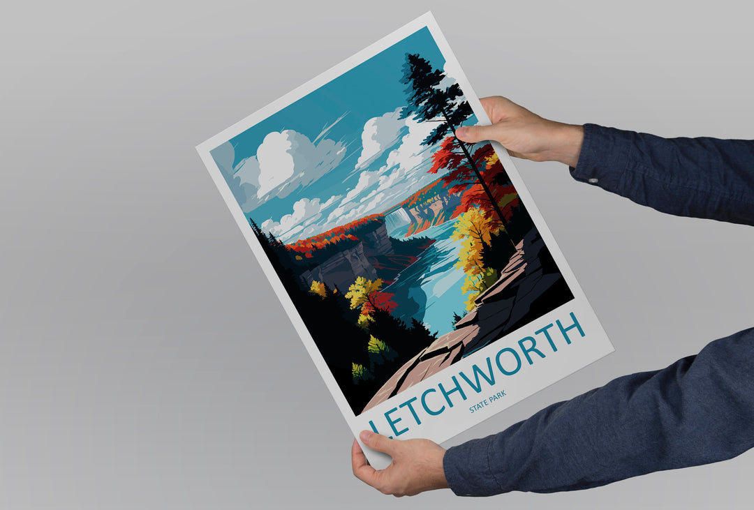 Letchworth State Park Travel Print Wall Art Letchworth Wall Hanging Home Décor Letchworth Gift Art Lovers New York State Art Gift Lover