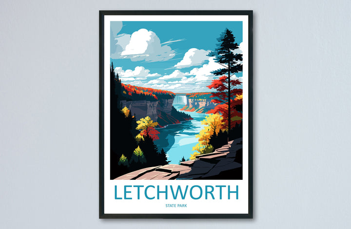 Letchworth State Park Travel Print Wall Art Letchworth Wall Hanging Home Décor Letchworth Gift Art Lovers New York State Art Gift Lover