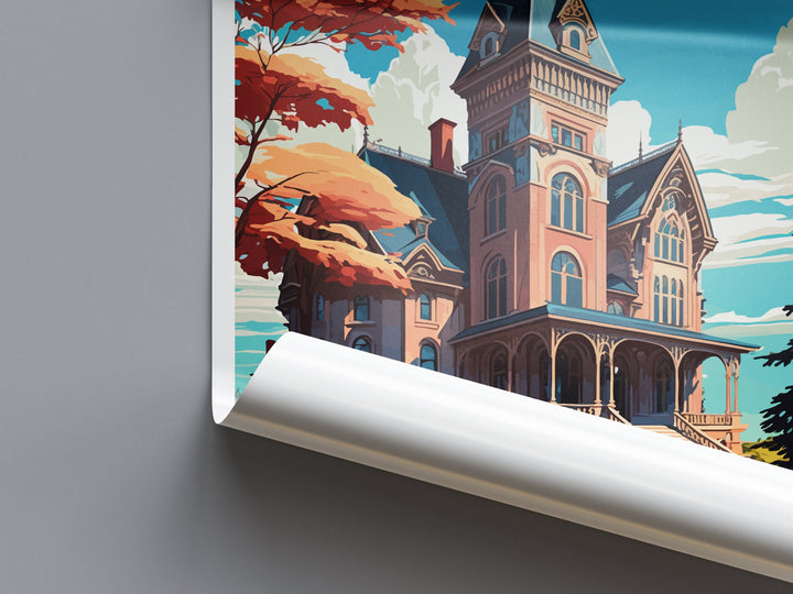 Olana State Historical Site Travel Print Wall Art Olana State Wall Hanging Home Décor Olana State Gift Art Lovers New York State Art Gift