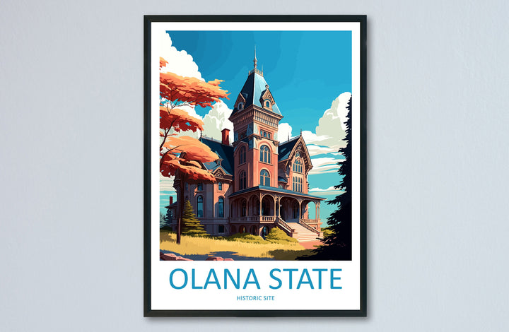 Olana State Historical Site Travel Print Wall Art Olana State Wall Hanging Home Décor Olana State Gift Art Lovers New York State Art Gift