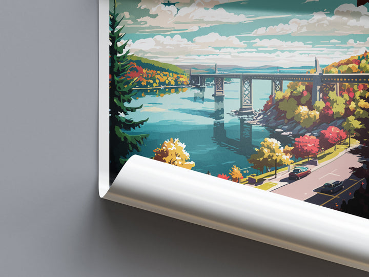 Poughkeepsie Travel Print Wall Art Poughkeepsie Wall Hanging Home Décor Poughkeepsie Gift Art Lovers New York State Art Gift Lover Poster