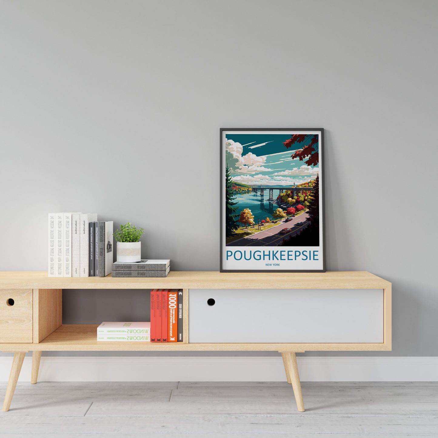 Poughkeepsie Travel Print Wall Art Poughkeepsie Wall Hanging Home Décor Poughkeepsie Gift Art Lovers New York State Art Gift Lover Poster