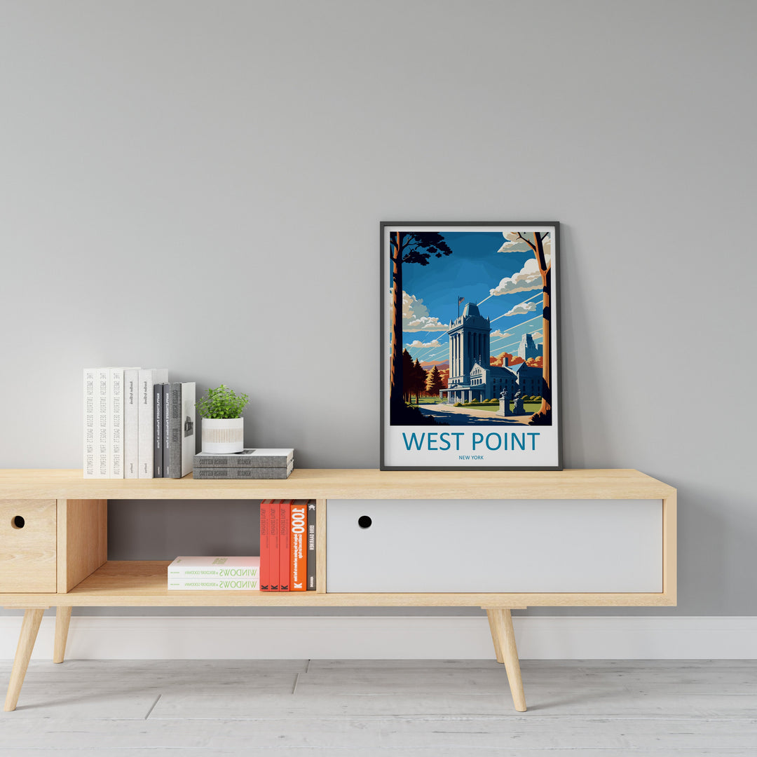 West Point Travel Print Wall Art West Point Wall Hanging Home Décor West Point Gift Art Lovers New York State Art Gift Poster