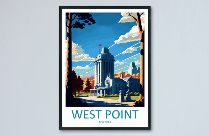 West Point Travel Print Wall Art West Point Wall Hanging Home Décor West Point Gift Art Lovers New York State Art Gift Poster