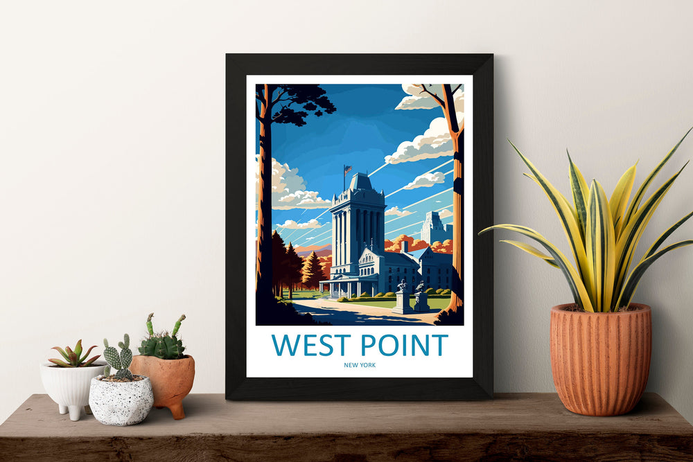 West Point Travel Print Wall Art West Point Wall Hanging Home Décor West Point Gift Art Lovers New York State Art Gift Poster