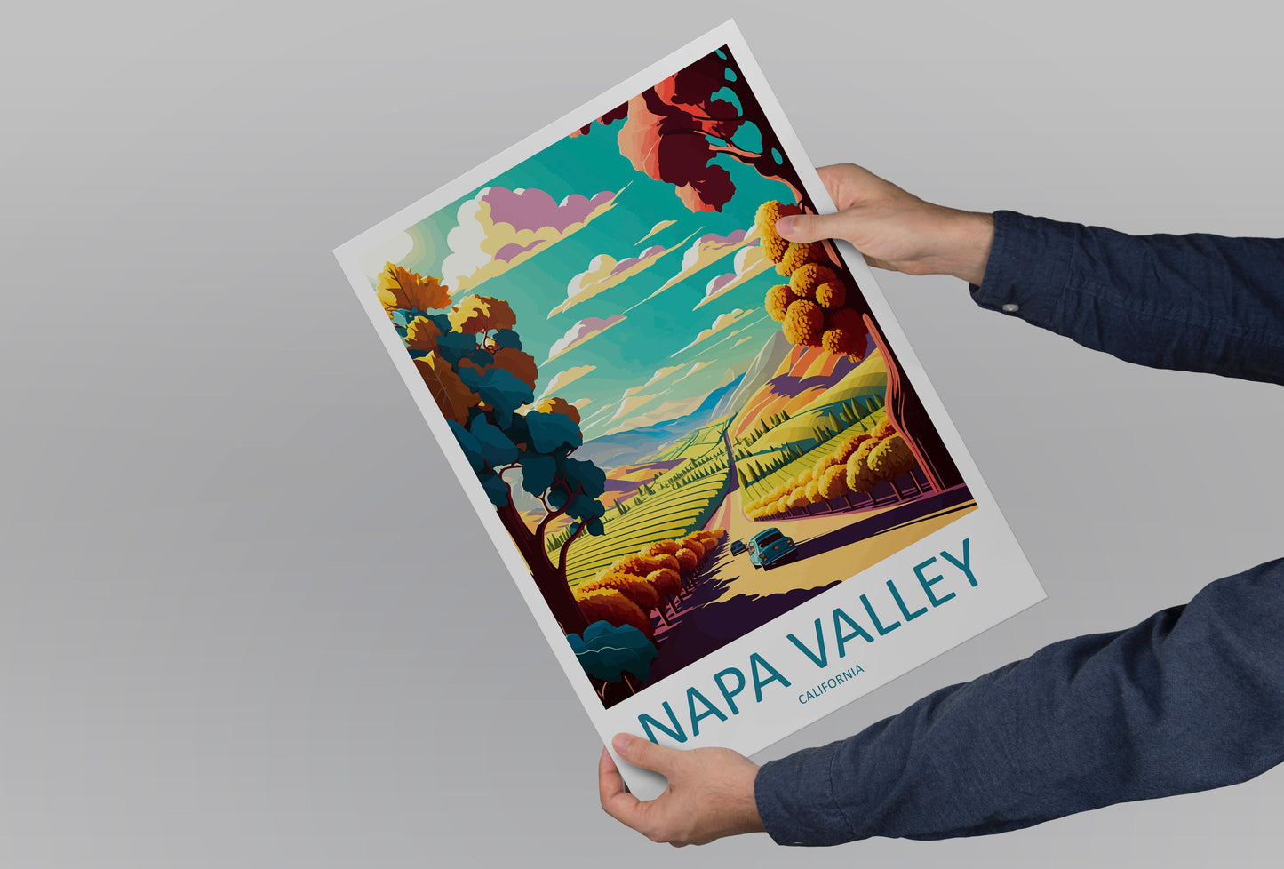 Napa Valley Travel Print Wall Art Napa Valley Wall Hanging Home Décor Napa Valley Gift Art Lovers California Art Lover Gift Napa Valley