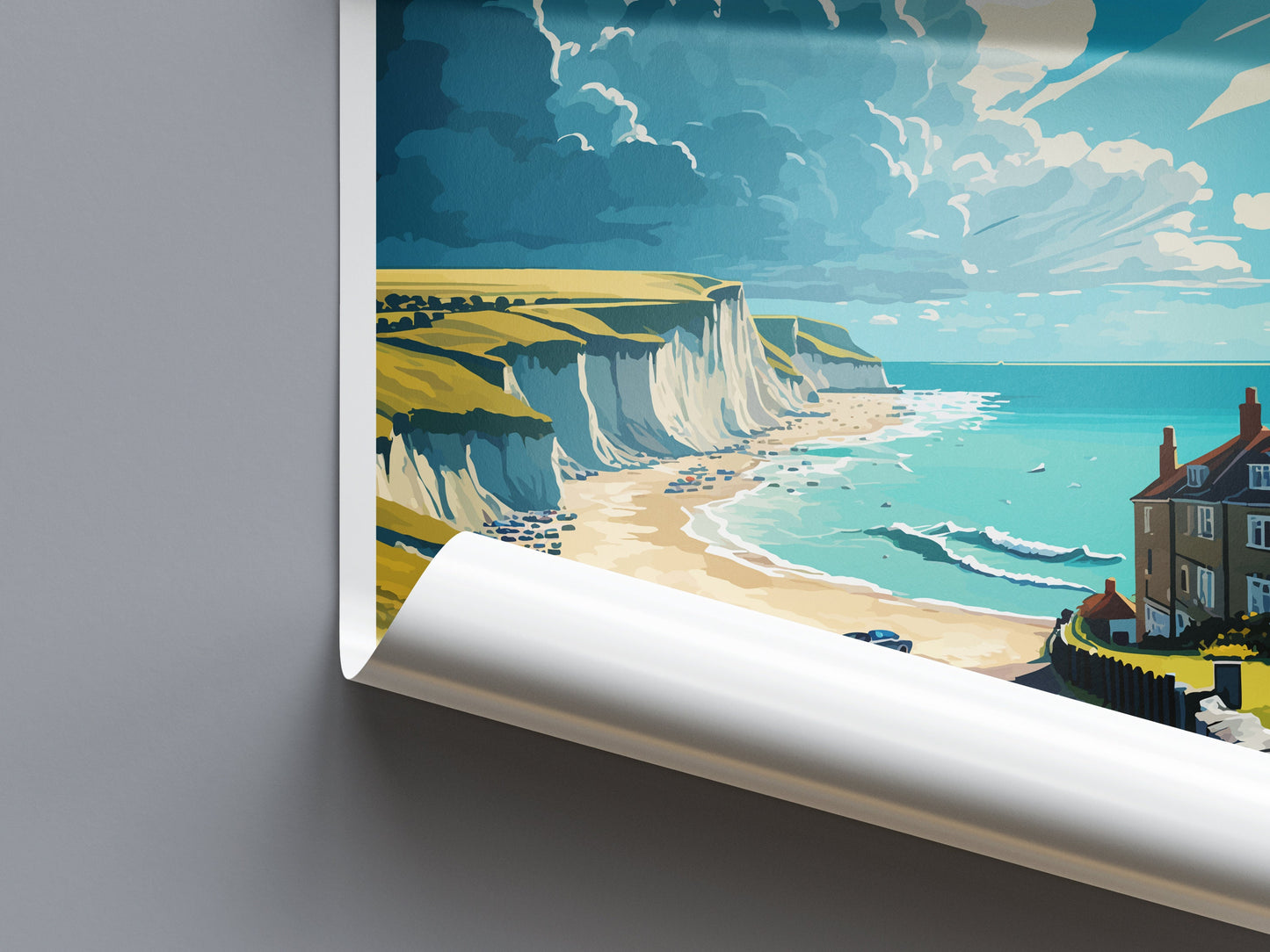 Seaford Travel Print Wall Art Seaford Wall Hanging Home Décor Seaford Gift Art Lovers England Art Lover Gift Print Sussex Travel Print