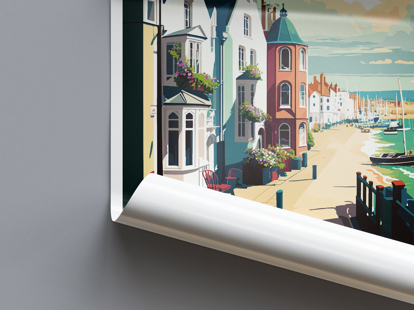 Shoreham-On-Sea Travel Print Wall Art Shoreham-On-Sea Wall Hanging Home Décor Shoreham-On-Sea Gift Art Lovers England Art Lover Gift Print