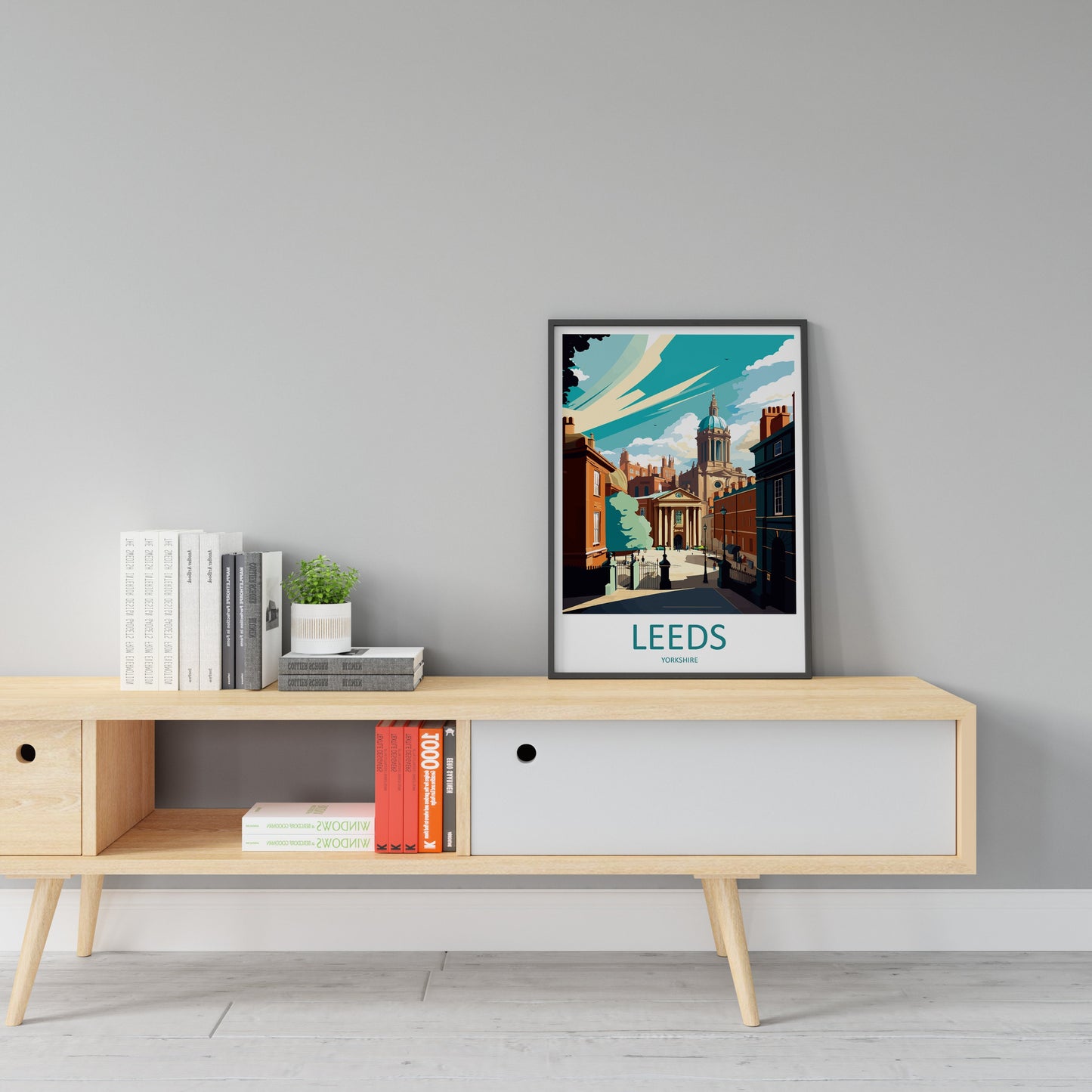 Leeds Travel Print Wall Art Leeds Wall Hanging Home Décor Leeds Gift Art Lovers England Art Lover Gift Print Artwork Yorkshire Art