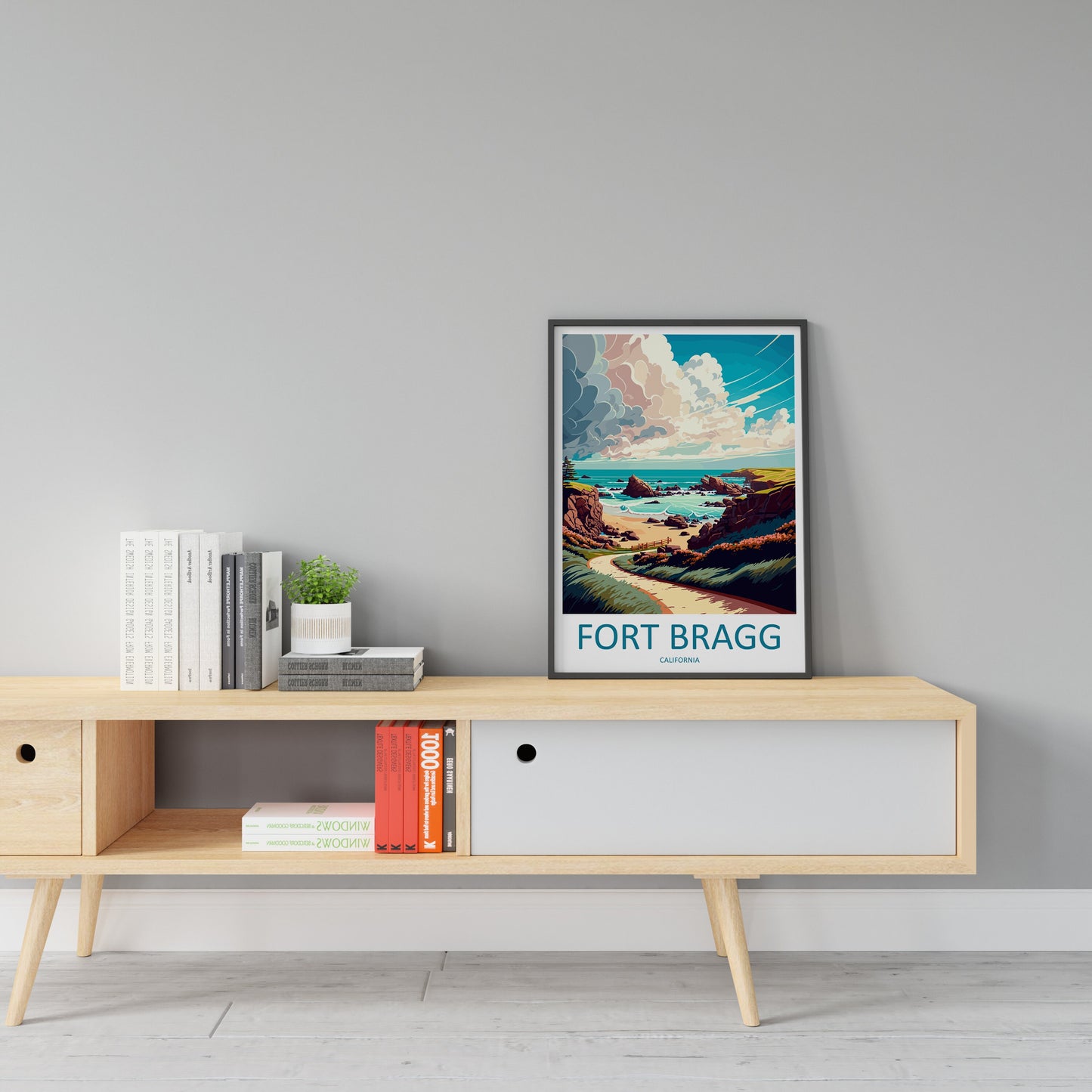 Fort Bragg Travel Print Wall Art Fort Bragg Wall Hanging Home Décor Fort Bragg Gift Art Lovers California Art Lover Gift Fort Bragg