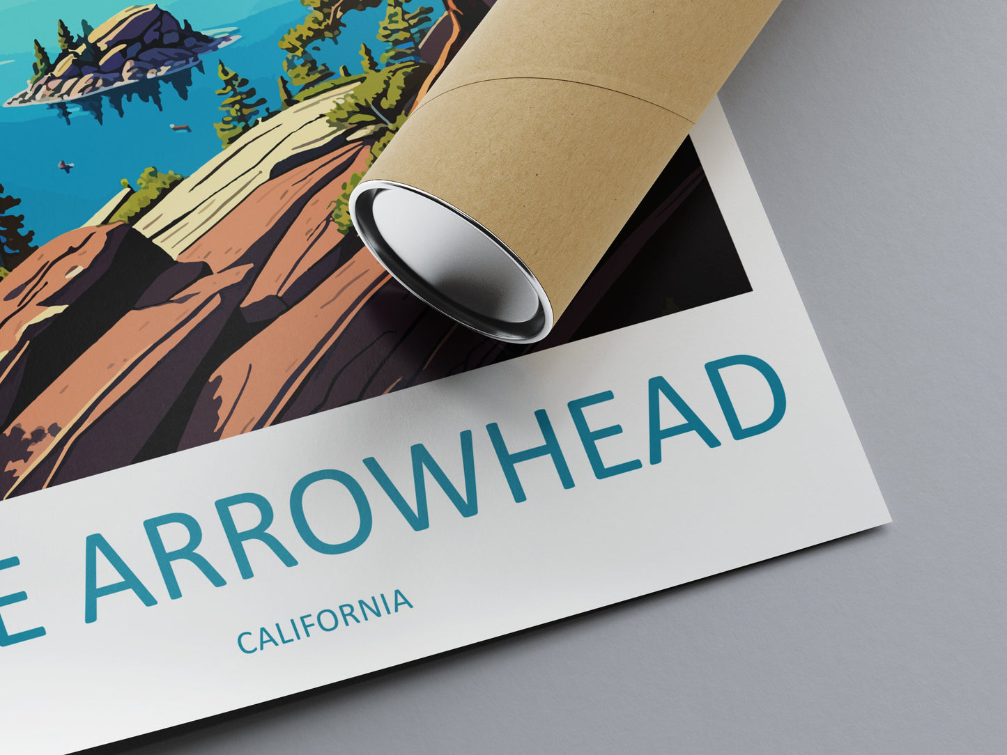 Lake Arrowhead Travel Print Wall Art Lake Arrowhead Wall Hanging Home Décor Lake Arrowhead Gift Art Lovers California Art Lover Gift