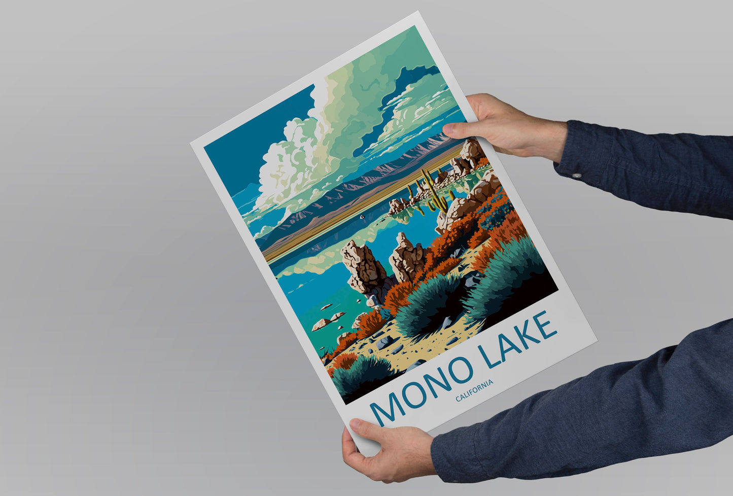 Mono Lake Travel Print Wall Art Mono Lake Wall Hanging Home Décor Mono Lake Gift Art Lovers California Art Lover Gift Mono Lake Art Print