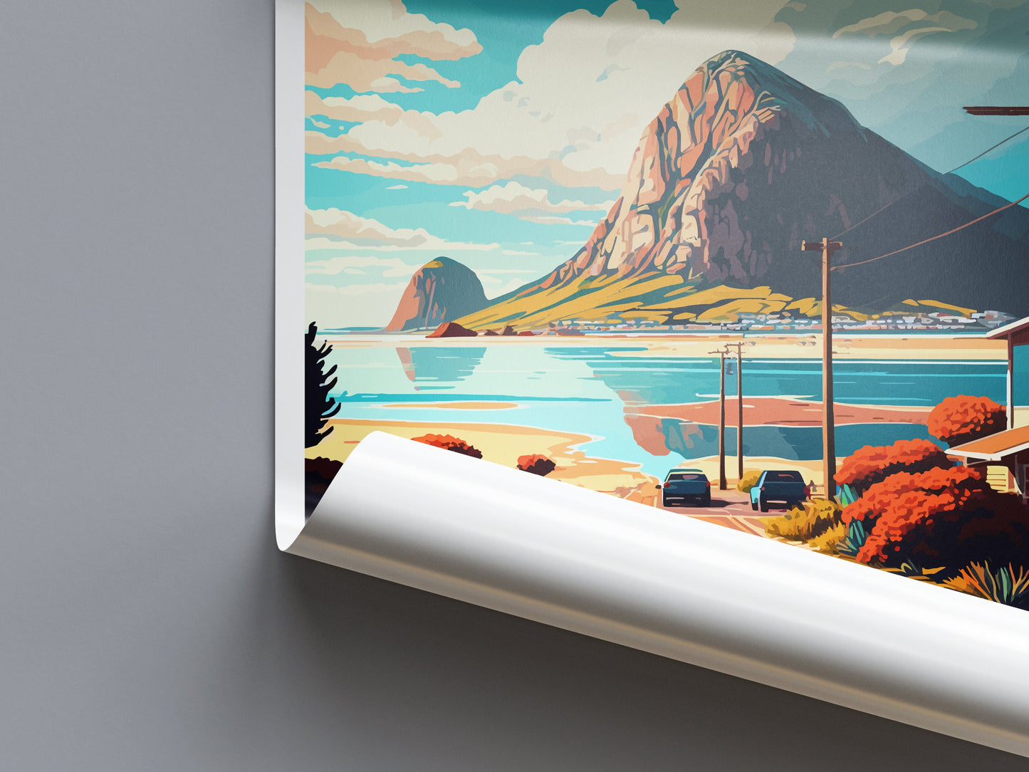 Morro Bay Travel Print Wall Art Morro Bay Wall Hanging Home Décor Morro Bay Gift Art Lovers California Art Lover Gift Morro Bay Art Print
