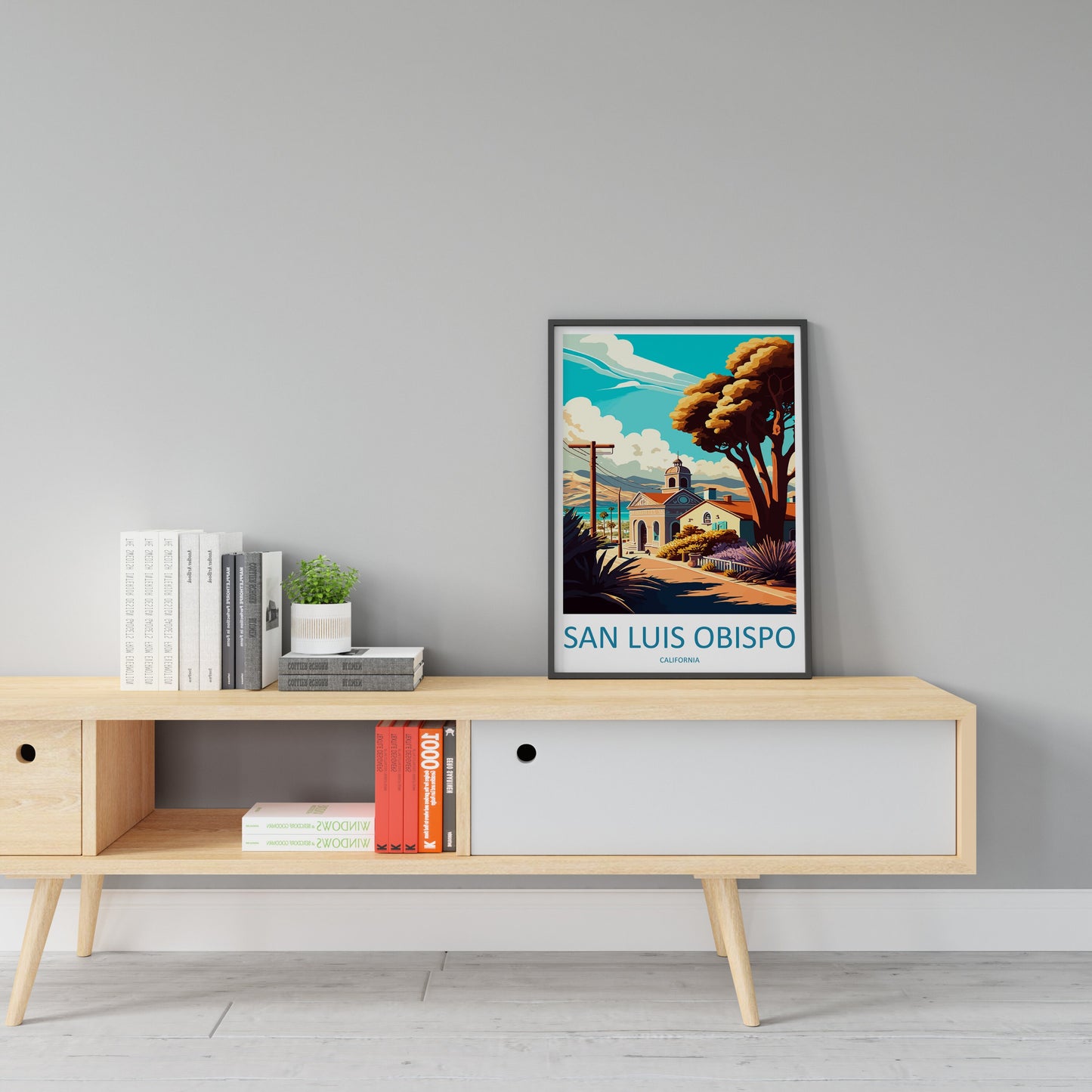 San Luis Obispo Travel Print Wall Art San Luis Obispo Wall Hanging Home Décor San Luis Obispo Gift Art Lovers California Art Lover Gift
