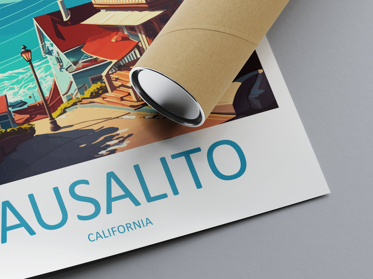 Sausalito Travel Print Wall Art Sausalito Wall Hanging Home Décor Sausalito Gift Art Lovers California Art Lover Gift Sausalito Art Print