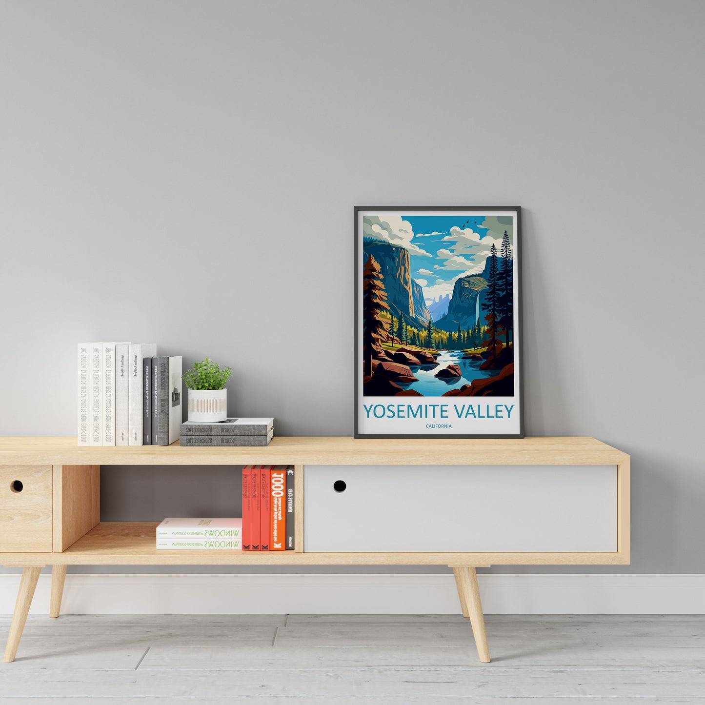 Yosemite Valley National Park Travel Print Wall Art Yosemite Valley Wall Hanging Home Décor Yosemite Valley Gift Art Lovers California Art