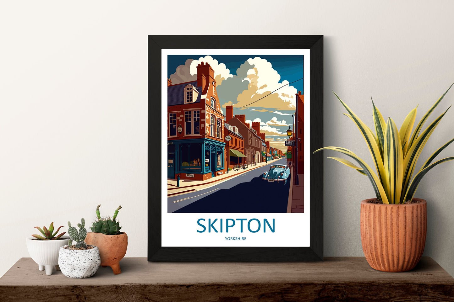 Skipton Travel Print Wall Art Skipton Wall Hanging Home Décor Skipton Gift Art Lovers England Art Lover Gift Print Artwork Yorkshire Art