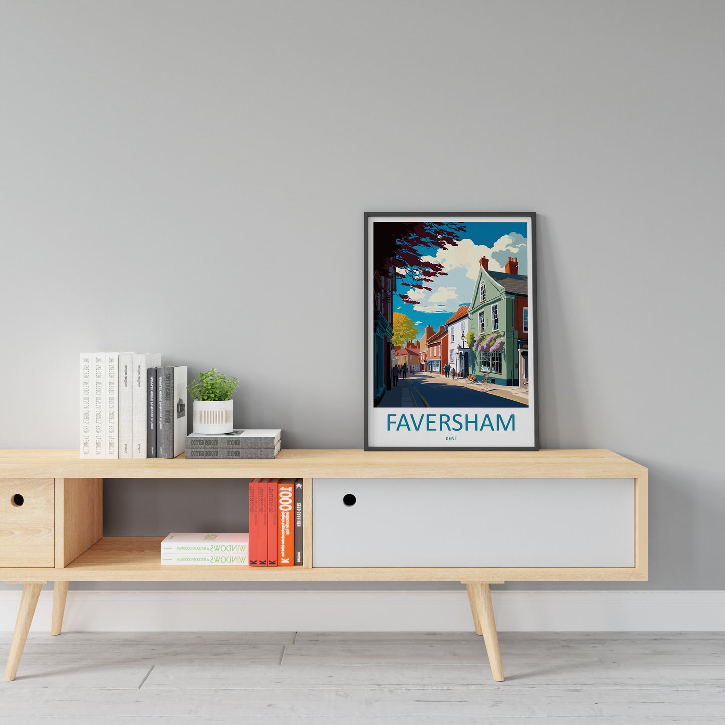 Faversham Travel Print Wall Art Faversham Wall Hanging Home Décor Faversham Gift Art Lovers England Art Lover Gift Print Artwork Kent Art