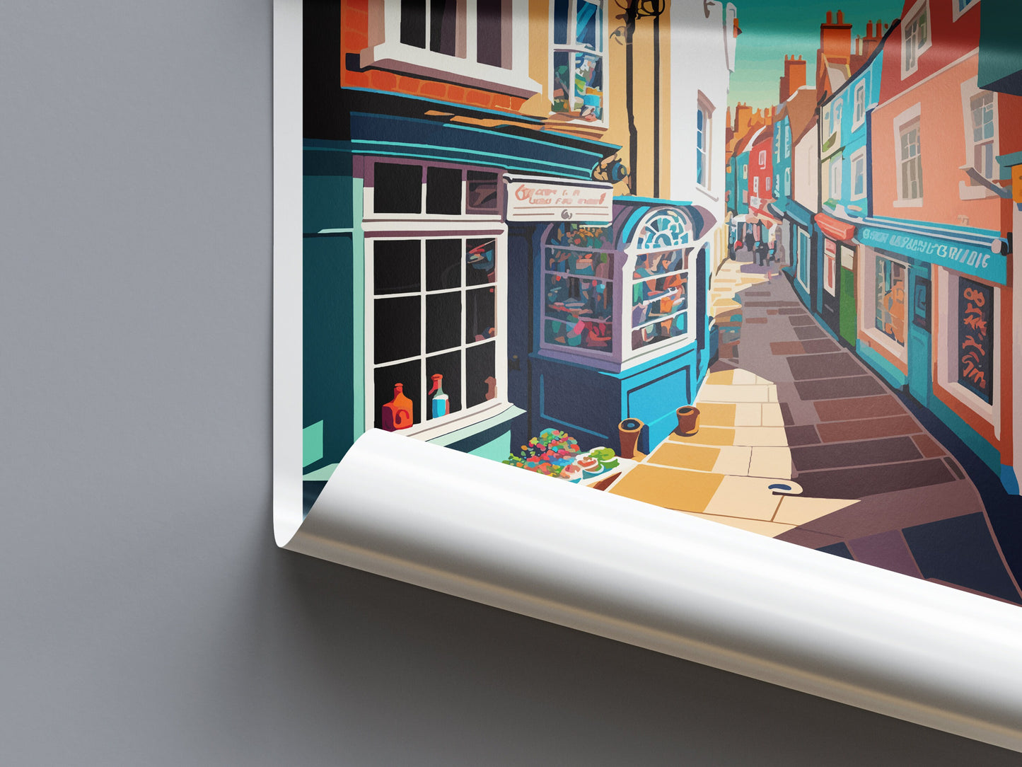 Folkestone Travel Print Wall Art Folkestone Wall Hanging Home Décor Folkestone Gift Art Lovers England Art Lover Gift Print Artwork Kent Art