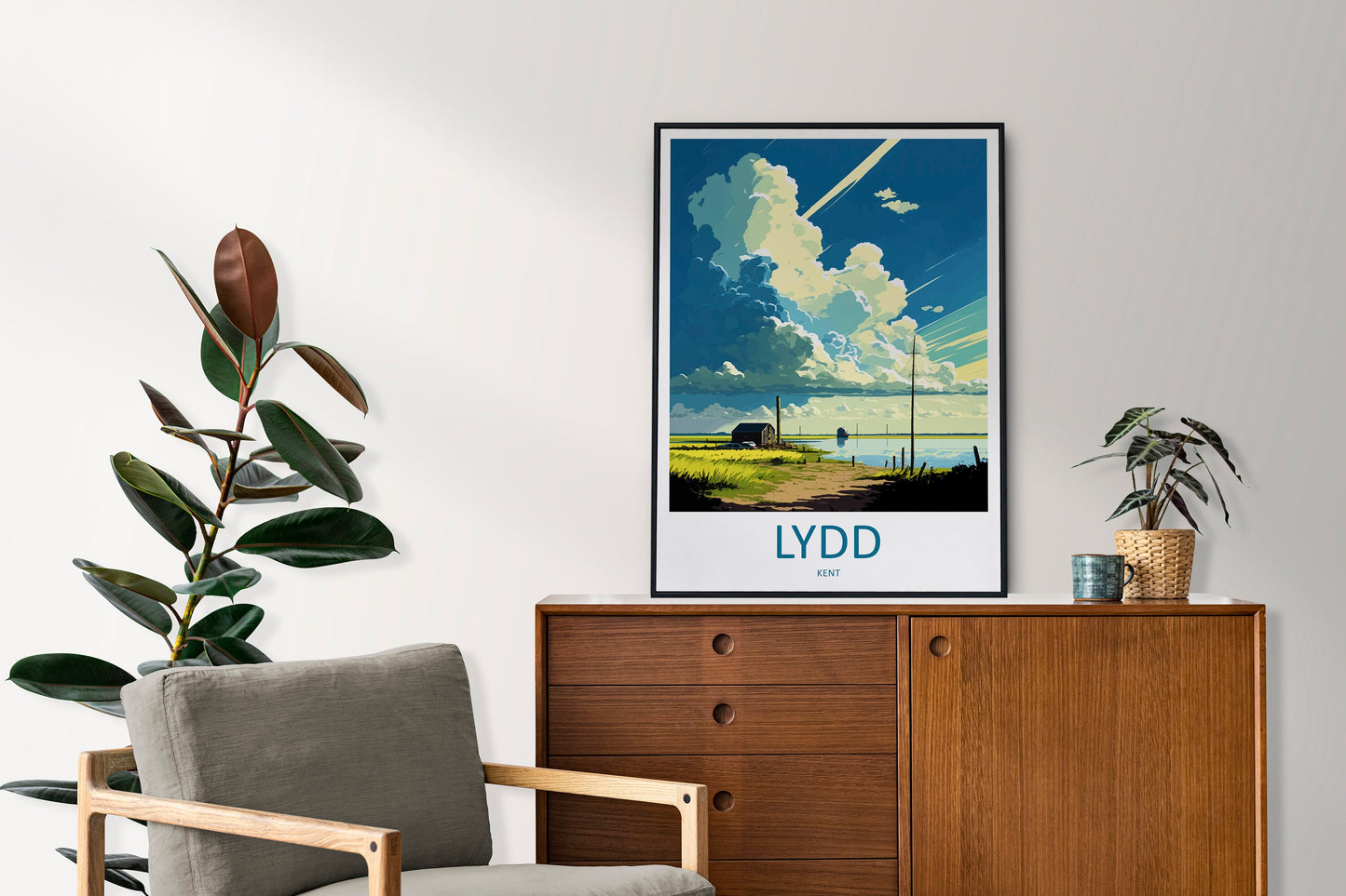 Lydd Travel Print Wall Art Lydd Wall Hanging Home Décor Lydd Gift Art Lovers England Art Lover Gift Print Artwork Kent Art
