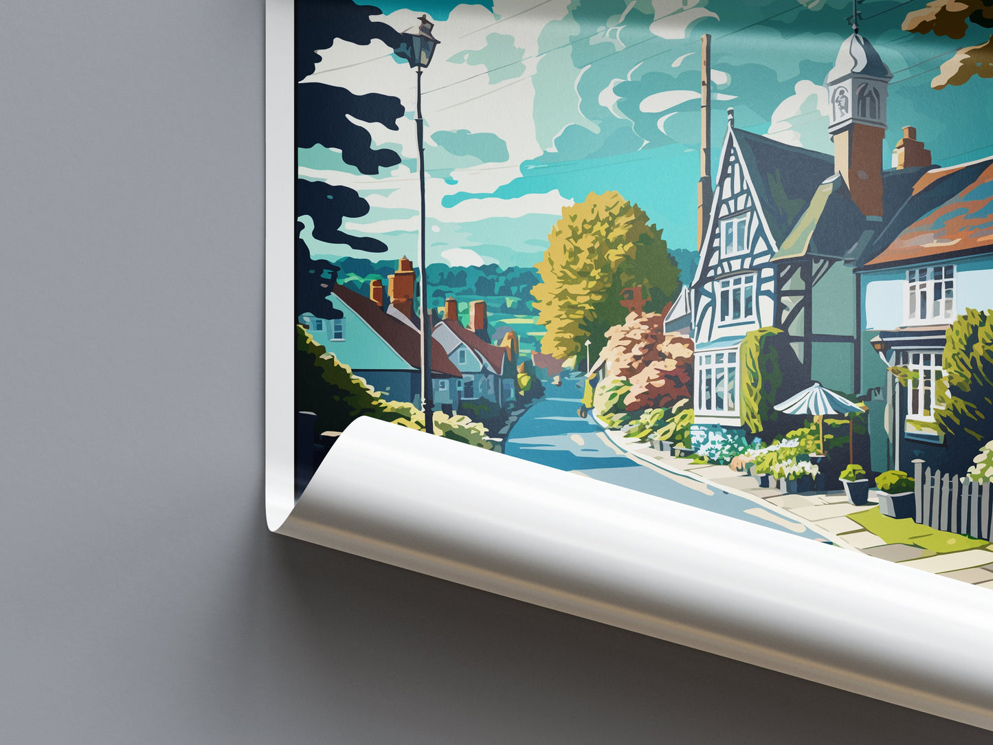 Sevenoaks Travel Print Wall Art Sevenoaks Wall Hanging Home Décor Sevenoaks Gift Art Lovers England Art Lover Gift Print Artwork Kent Art