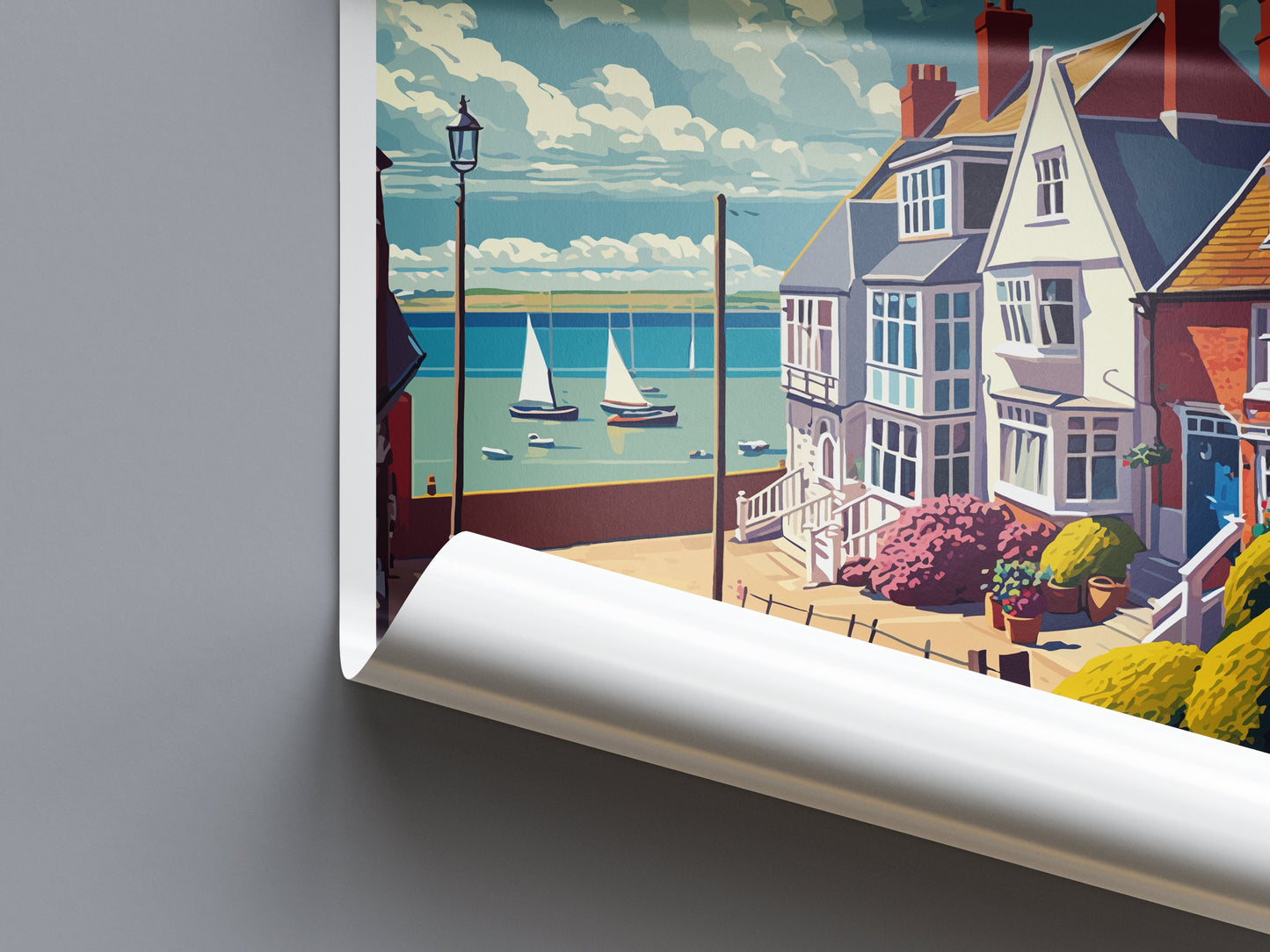Whitstable Travel Print Wall Art Whitstable Wall Hanging Home Décor Whitstable Gift Art Lovers England Art Lover Gift Print Artwork Kent Art