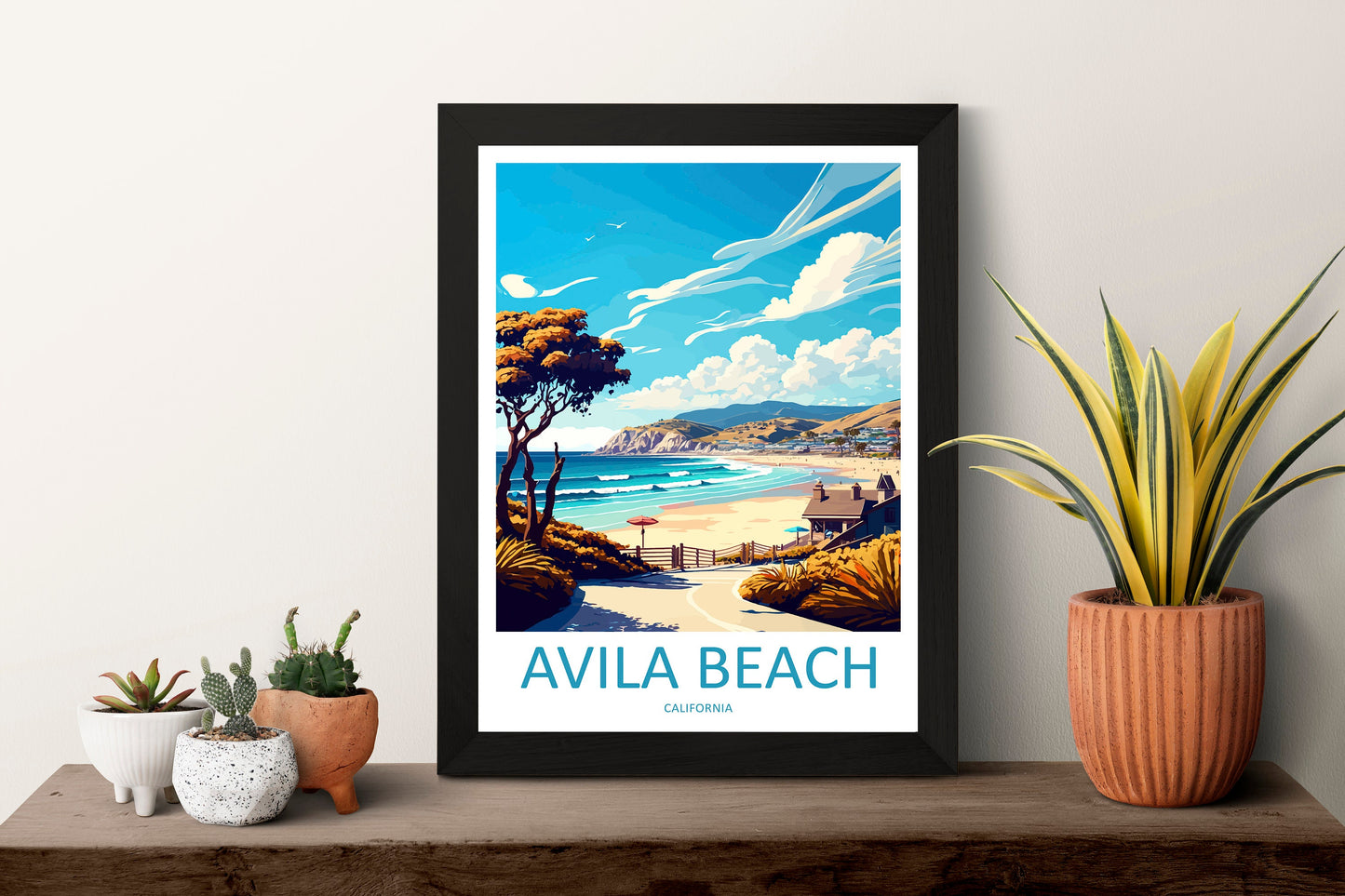Avila Beach Travel Print Wall Art Avila Beach Wall Hanging Home Décor Avila Beach Gift Art Lovers California Art Lover Gift Avila Beach Art