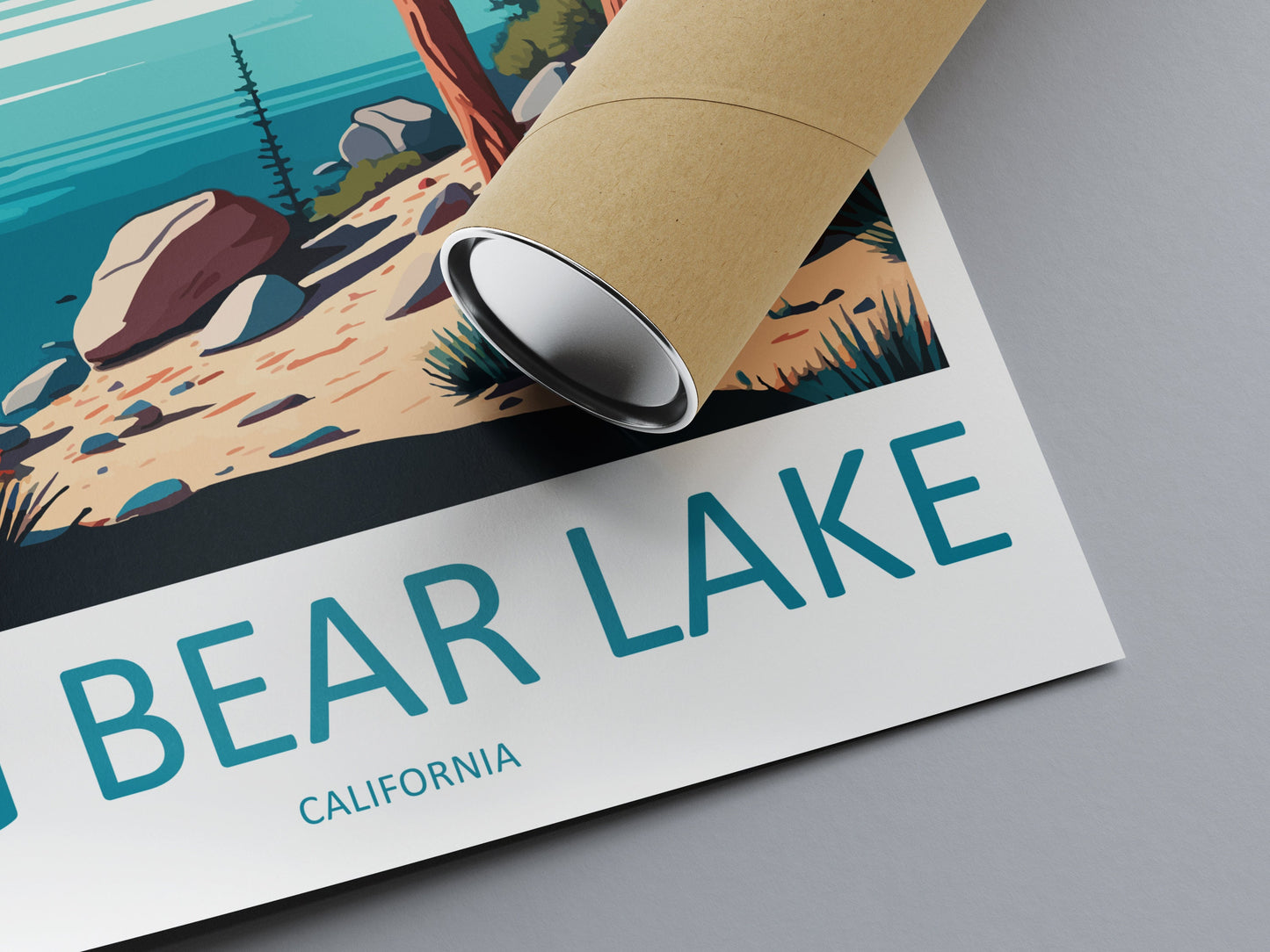 Big Bear Lake Travel Print Wall Art Big Bear Lake Wall Hanging Home Décor Big Bear Lake Gift Art Lovers California Art Lover Gift Lake Art