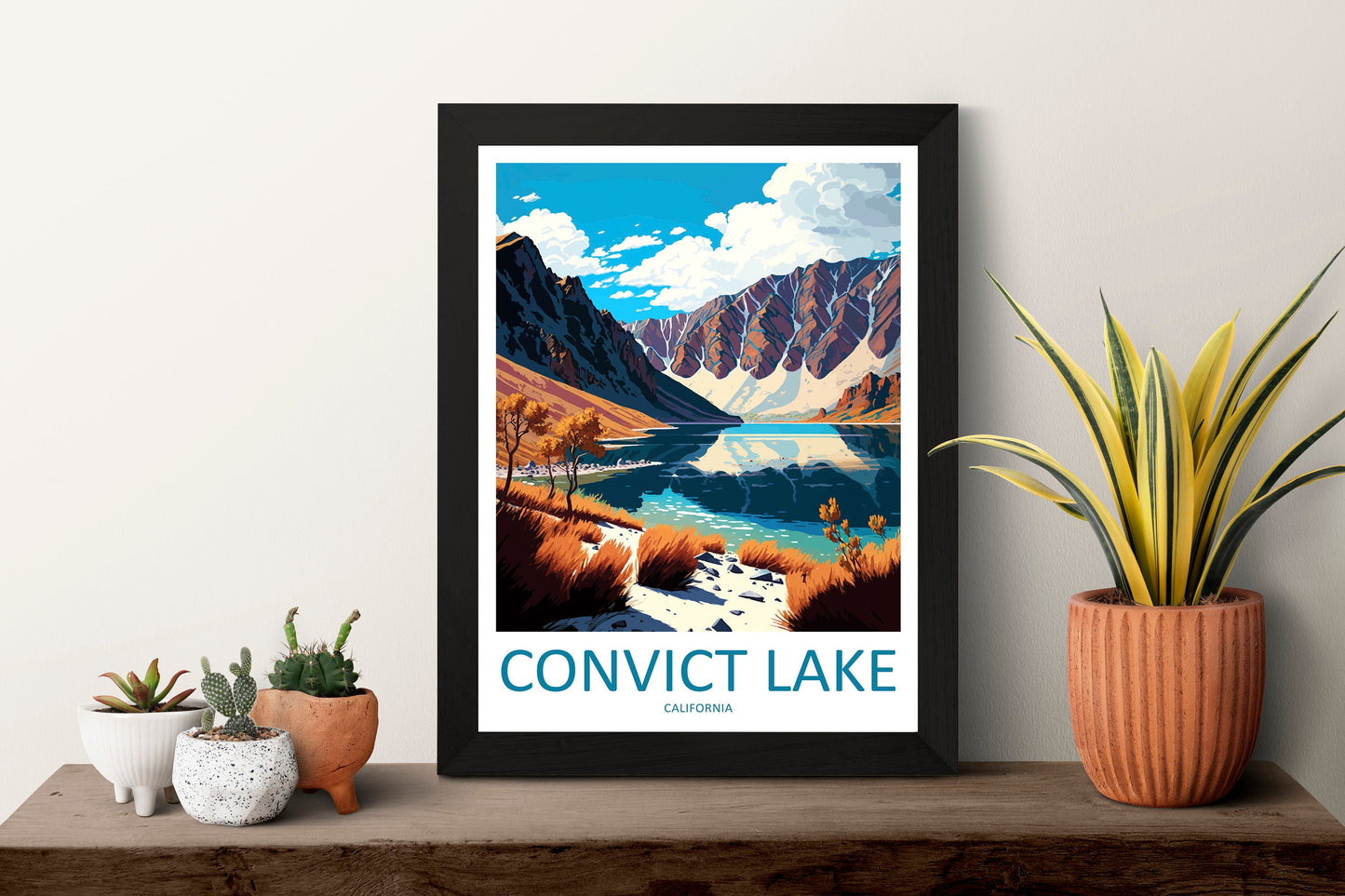 Convict Lake Travel Print Wall Art Convict Lake Wall Hanging Home Décor Convict Lake Gift Art Lovers California Art Lover Gift Convict Lake