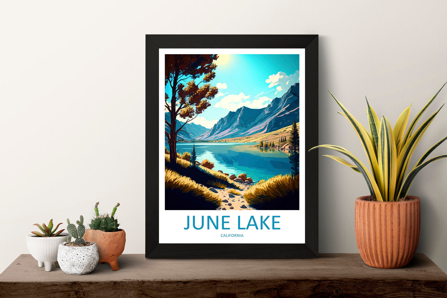 June Lake Travel Print Wall Art June Lake Wall Hanging Home Décor June Lake Gift Art Lovers California Art Lover Gift June Lake Wall Art