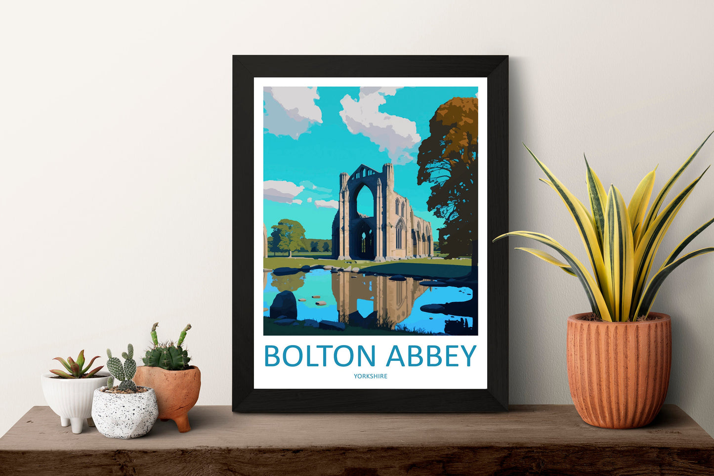 Bolton Abbey Travel Print Wall Art Bolton Abbey Wall Hanging Home Décor Bolton Abbey Gift Art Lovers England Art Lover Gift Print Artwork