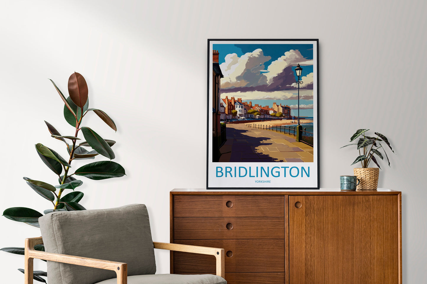 Bridlington Travel Print Wall Art Bridlington Wall Hanging Home Décor Bridlington Gift Art Lovers England Art Lover Gift Print Artwork