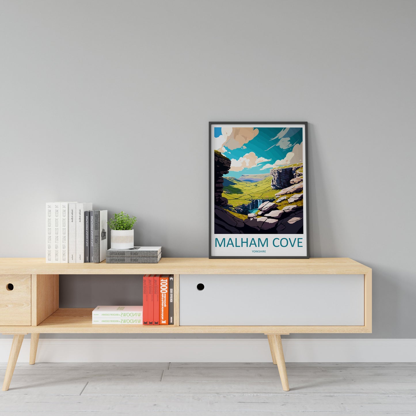 Malham Cove Travel Print Wall Art Malham Cove Wall Hanging Home Décor Malham Cove Gift Art Lovers England Art Lover Gift Print Artwork