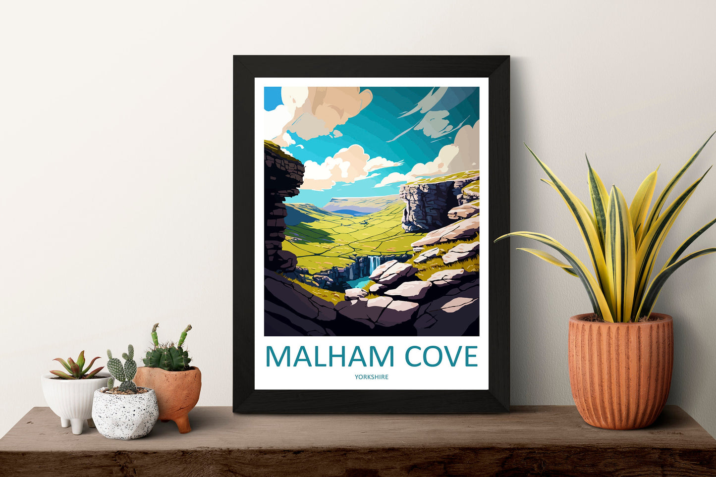 Malham Cove Travel Print Wall Art Malham Cove Wall Hanging Home Décor Malham Cove Gift Art Lovers England Art Lover Gift Print Artwork