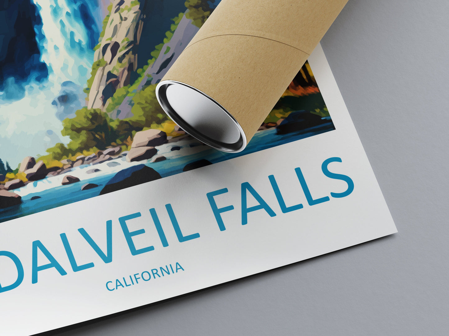 Bridalveil Falls Travel Print Wall Art Bridalveil Falls Wall Hanging Home Décor Bridalveil Falls Gift Art Lovers California Art Lover Gift