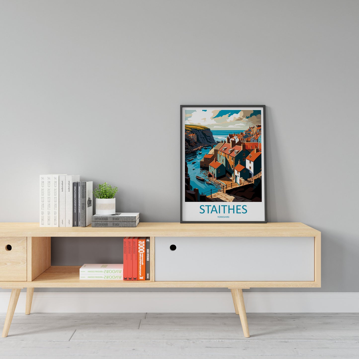 Staithes Travel Print Wall Art Staithes Wall Hanging Home Décor Staithes Gift Art Lovers England Art Lover Gift Print Artwork