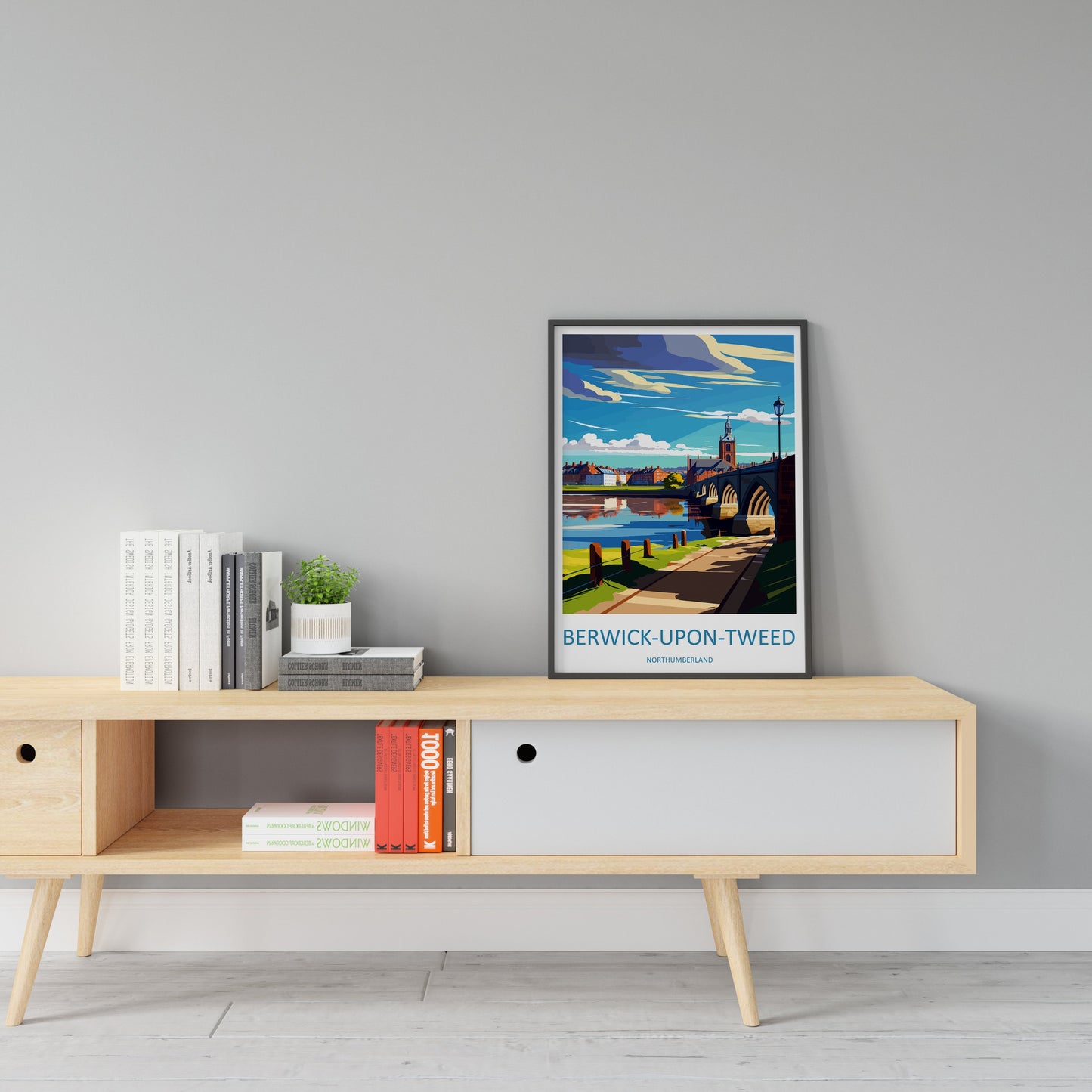 Berwick-Upon-Tweed Travel Print Wall Art Berwick-Upon-Tweed Wall Hanging Home Décor Berwick-Upon-Tweed Gift Art Lovers England Art Lover