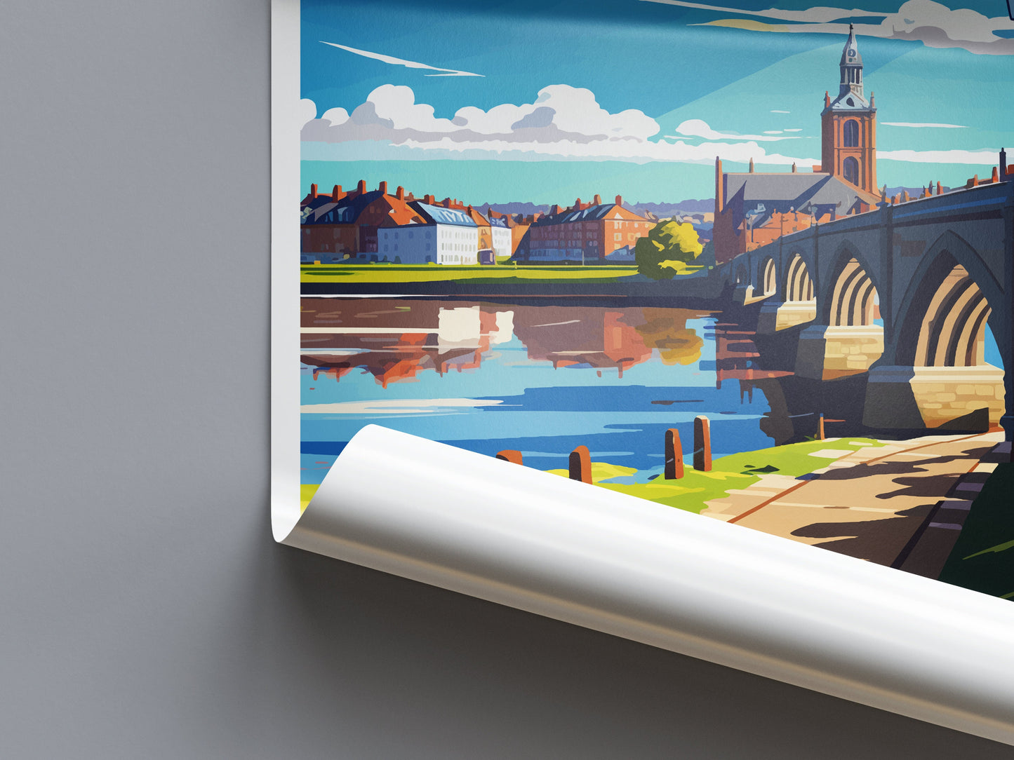 Berwick-Upon-Tweed Travel Print Wall Art Berwick-Upon-Tweed Wall Hanging Home Décor Berwick-Upon-Tweed Gift Art Lovers England Art Lover