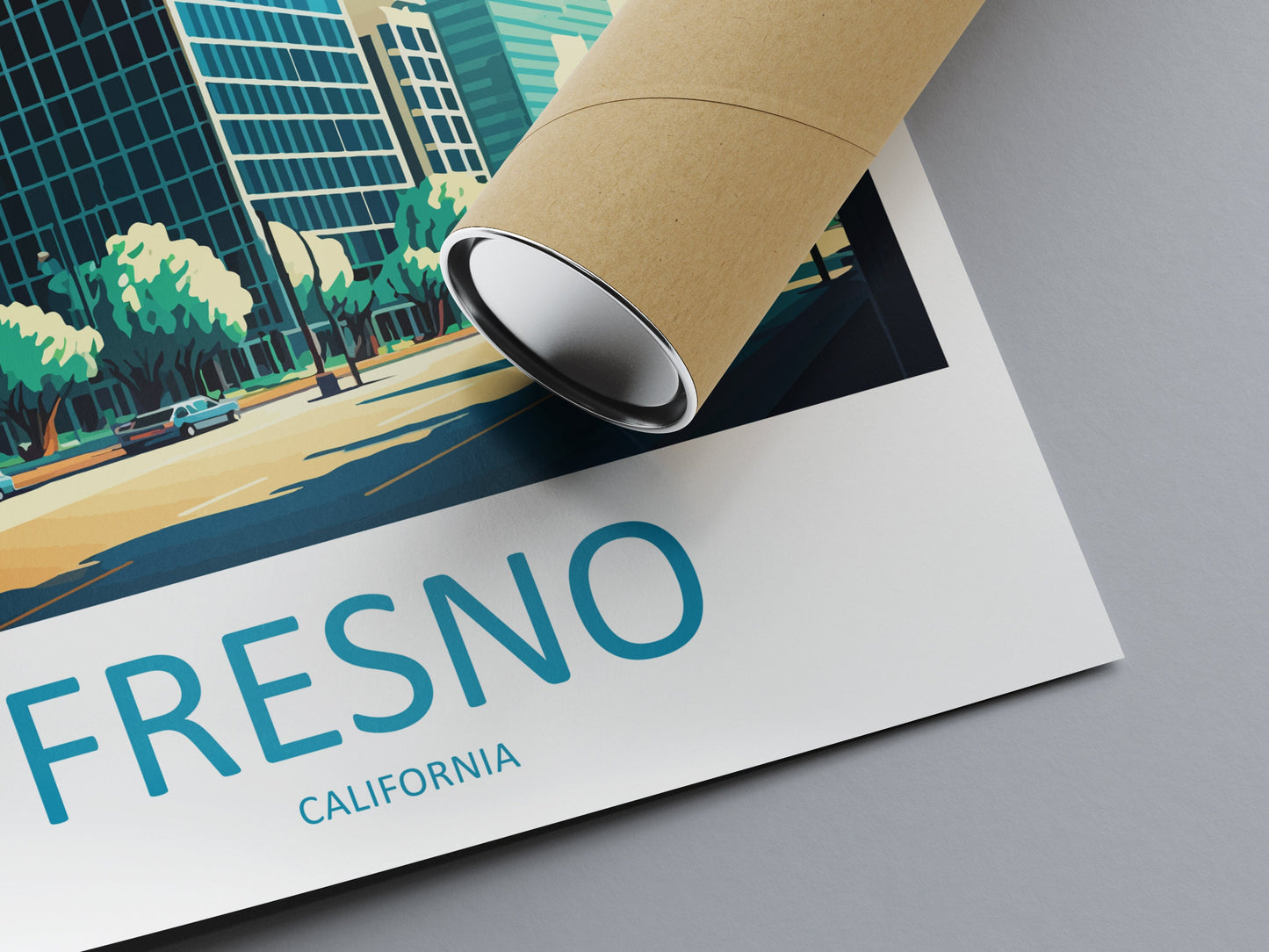 Fresno Travel Print Wall Art Fresno Wall Hanging Home Décor Fresno Gift Art Lovers California Art Poster Fresno Cali City Art Poster