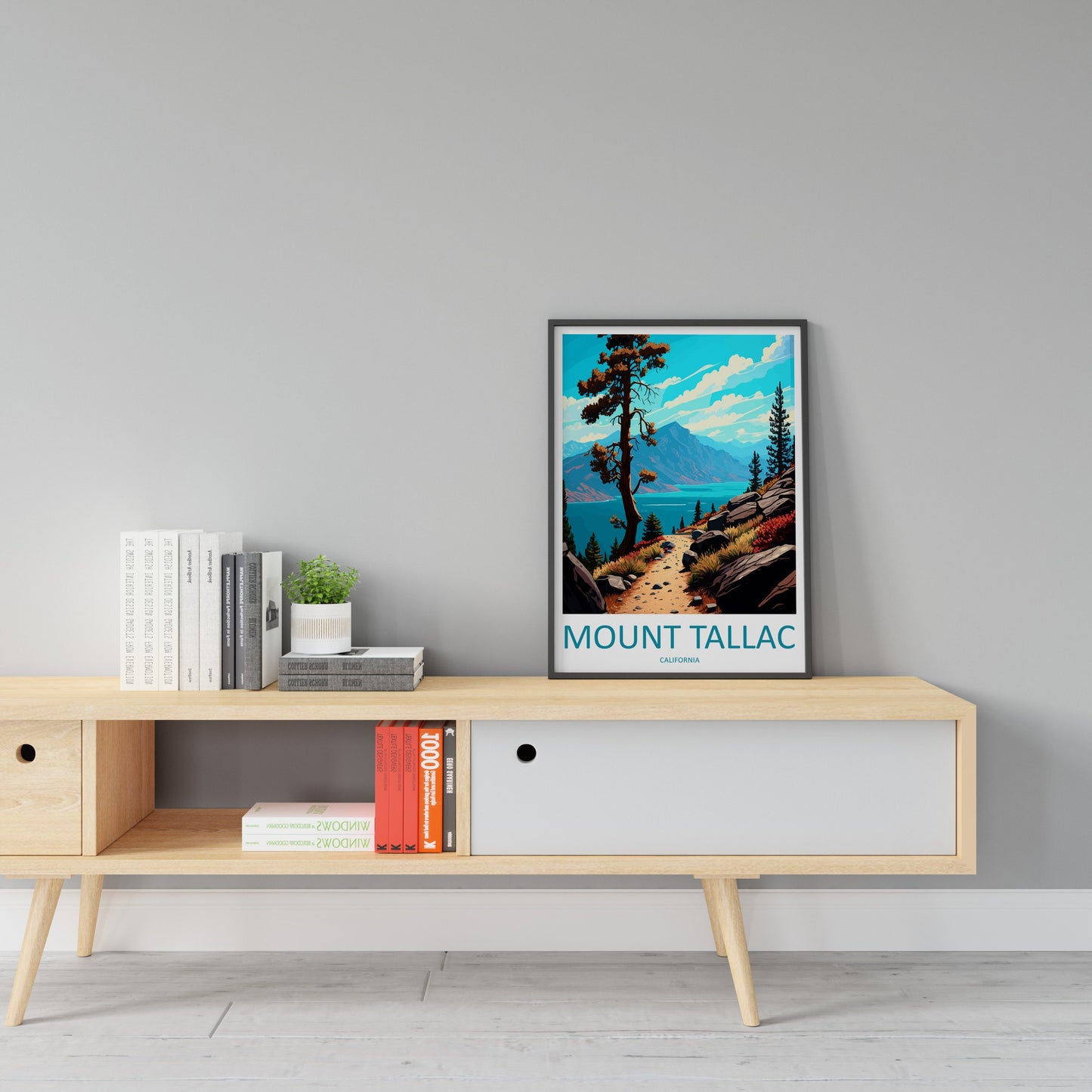 Mount Tallac Travel Print Wall Art Mount Tallac Wall Hanging Home Décor Mount Tallac Gift Art Lovers California Art Poster Mount Tallac Art