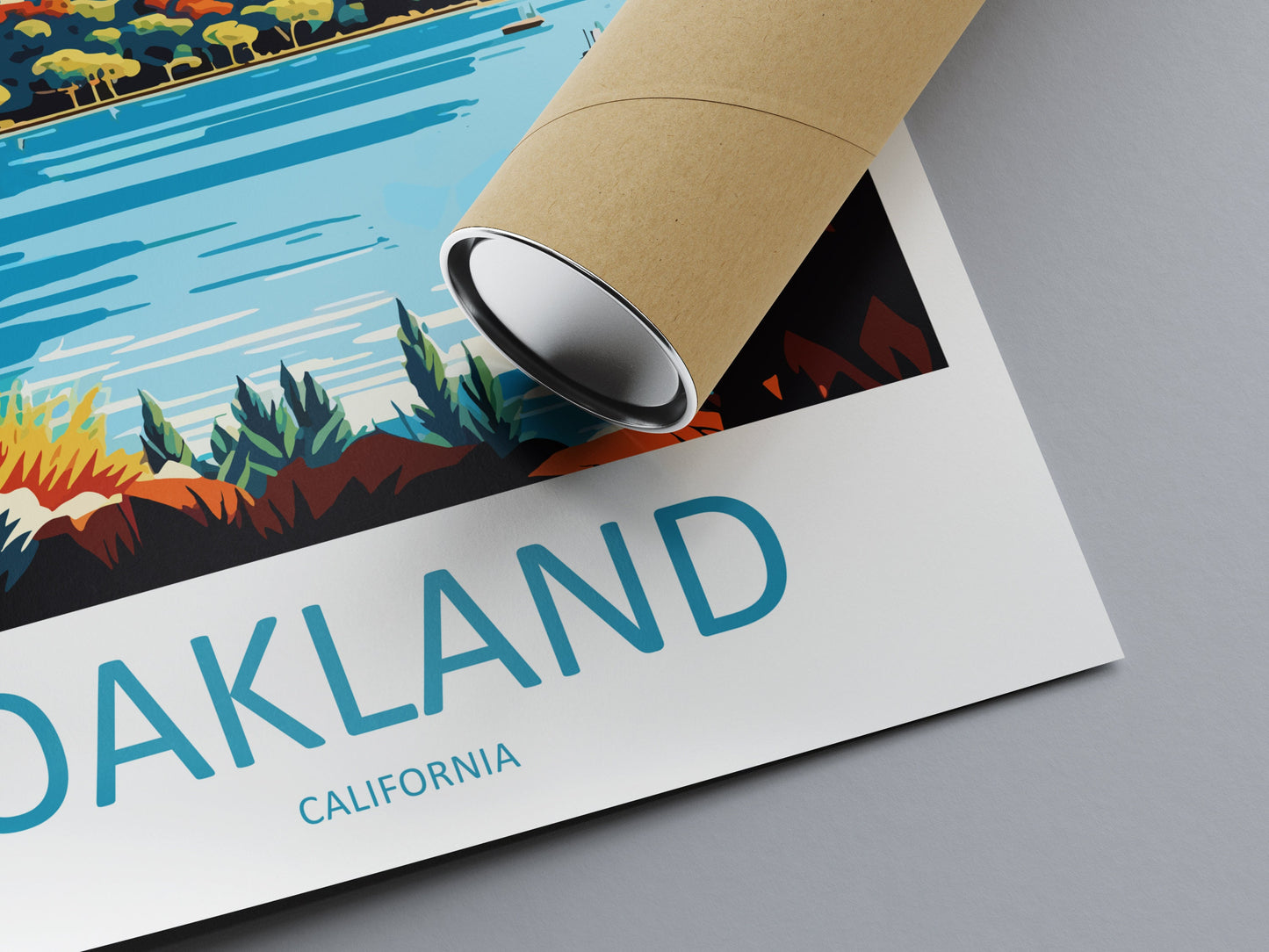 Oakland Travel Print Wall Art Oakland Wall Hanging Home Décor Oakland Gift Art Lovers California Art Poster Oakland Art