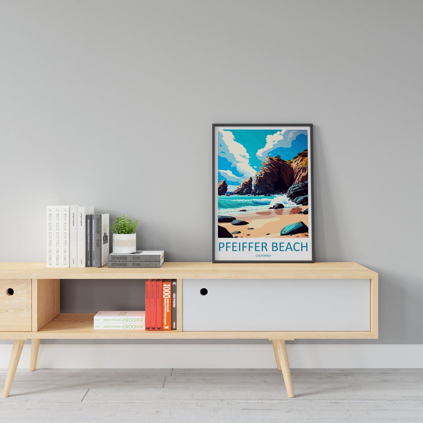 Pfeiffer Beach Travel Print Wall Art Pfeiffer Beach Wall Hanging Home Décor Pfeiffer Beach Gift Art Lovers California Art Poster PfeifferArt