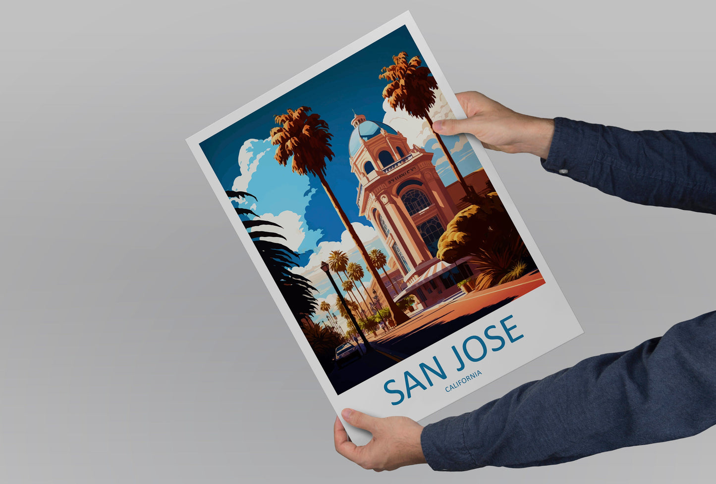 San Jose Travel Print Wall Art San Jose Wall Hanging Home Décor San Jose Gift Art Lovers California Art Poster San Jose Wall Poster Travel