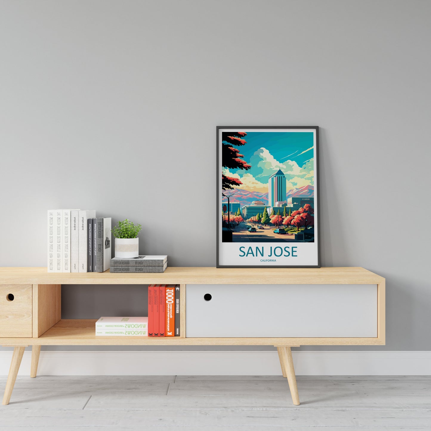 San Jose Travel Print Wall Art San Jose Wall Hanging Home Décor San Jose Gift Art Lovers California Art Poster San Jose Wall Poster Travel