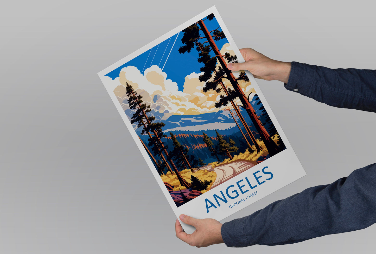 Angeles National Forest Travel Print Wall Art Angeles National Forest Wall Hanging Home Décor Angeles National Forest Gift Art California