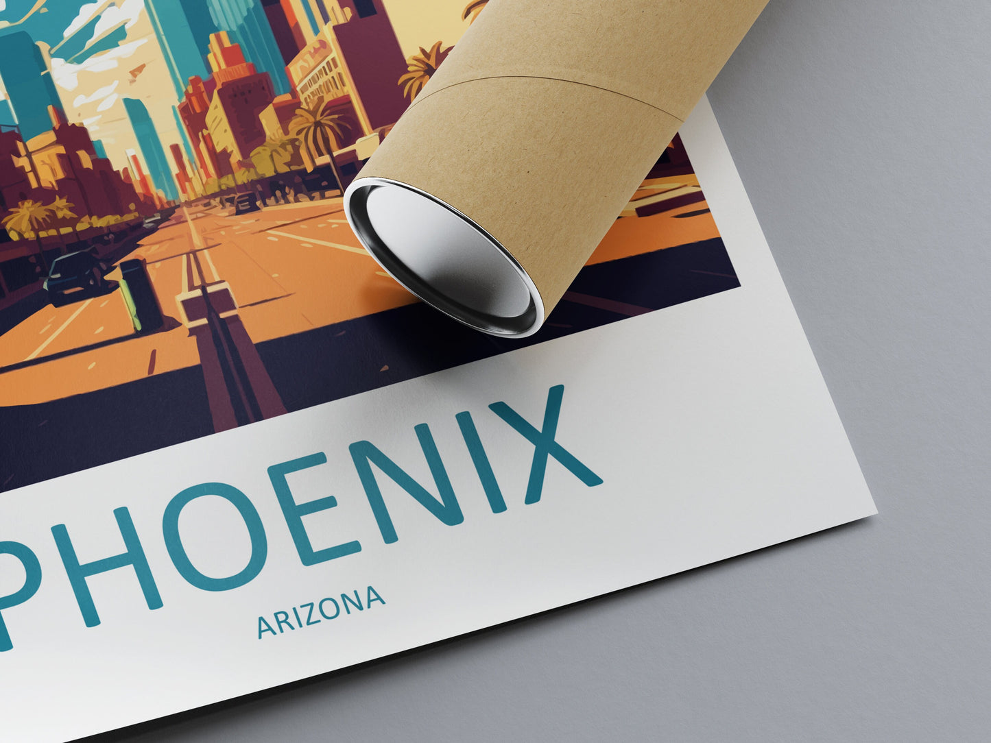 Phoenix Travel Print Wall Art Phoenix Wall Hanging Home Décor Phoenix Gift Art Lovers Arizona Art Lover Gift Arizona Print Decor