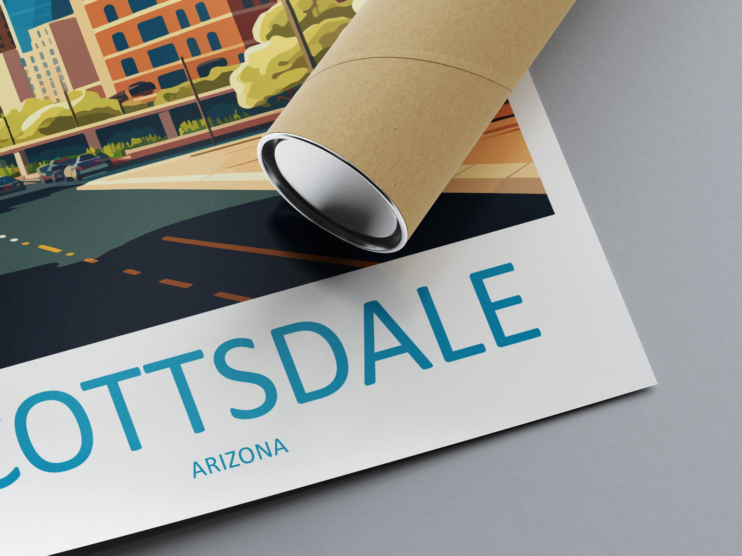 Scottsdale Travel Print Wall Art Scottsdale Wall Hanging Home Décor Scottsdale Gift Art Lovers Arizona Art Lover Gift Arizona Print Decor