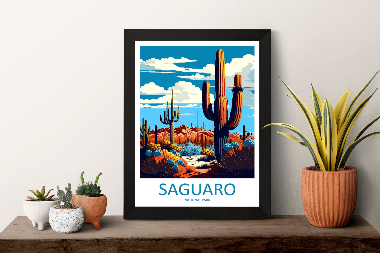 Saguaro National Park Travel Print Wall Art Saguaro National Park Wall Hanging Home Décor Saguaro National Park Gift Art Lovers Arizona Art
