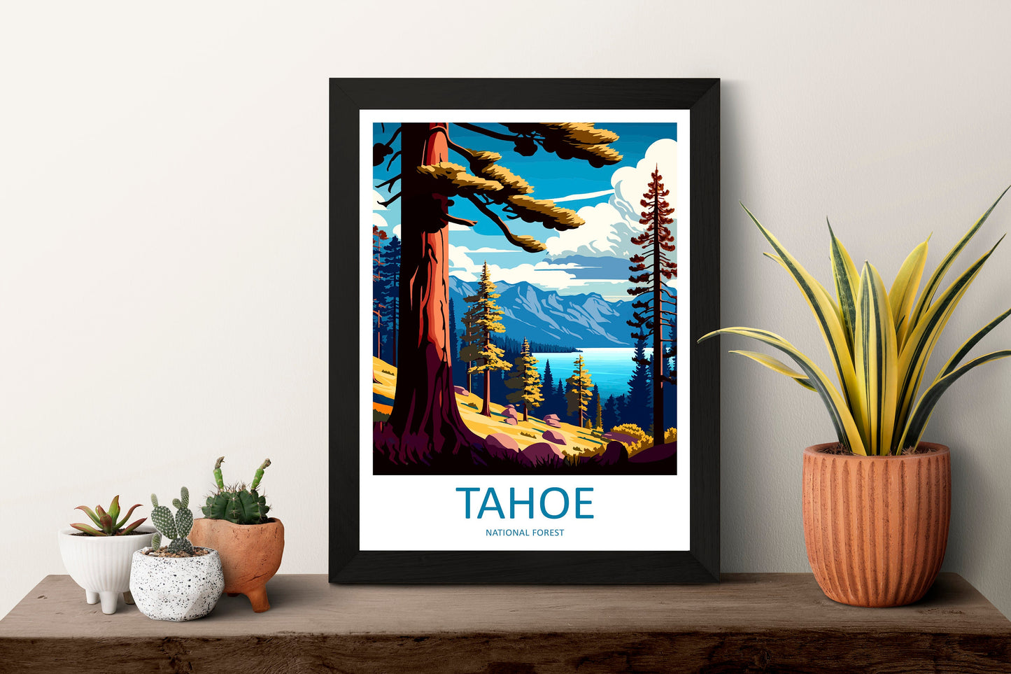 Tahoe National Forest Travel Print Wall Art Tahoe National Forest Wall Hanging Home Décor Tahoe National Forest Gift Art Lovers California